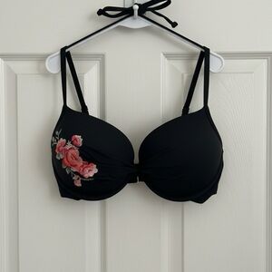NWOT- Black Halter Bikini Top – Size Small (La Vie en Rose
